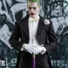 Jared Leto Suicide Squad The Joker Notch Collar Double Breasted Black Dinner Coat