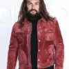 Jason Momoa Aquaman And The Lost Kingdom Suede Red Jacket