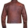 Jason Momoa Film Justice League Aquaman Brown Distressed Jacket