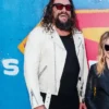 Jason Momoa Special DC Event Los Angeles 2026 Supergirl White Leather Jacket