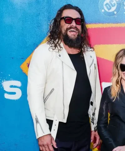 Jason Momoa Special DC Event Los Angeles 2026 Supergirl White Leather Jacket