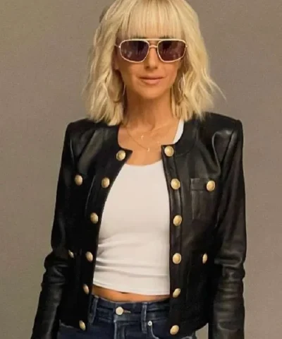Jeanine Ferrigno The Lincoln Lawyer 2026 Emmanuelle Chriqui Black Leather Jacket