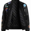 Jeff Hamilton FIFA World Cup 2026 LA Black Patchwork Leather Jacket