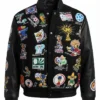 Jeff Hamilton FIFA World Cup 2026 LA Black Patchwork Leather Jacket For Sale