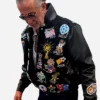 Jeff Hamilton FIFA World Cup 2026 LA Patchwork Leather Jacket For Sale