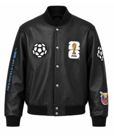Jeff Hamilton FIFA World Cup 2026 We Are 26 Genuine Black Bomber Jacket