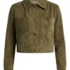 Jennifer Jareau Crop Olive Green Jacket