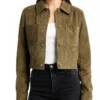 Jennifer Jareau Suede Olive Green Jacket