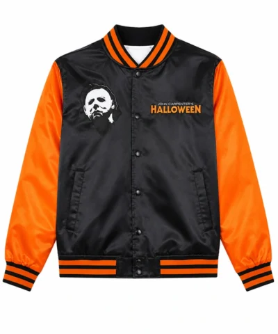 John Carpenters Halloween Michael Myers Satin Full Snap Jacket