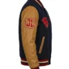 Justice League Superman Full Snap Varsity Jacket