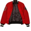 Justice League The Flash Full Snap Red Varsity Jacket