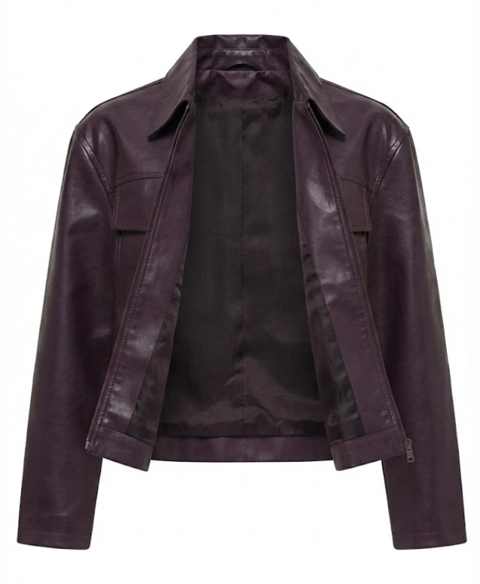 Kayleig Purple Bomber Jacket