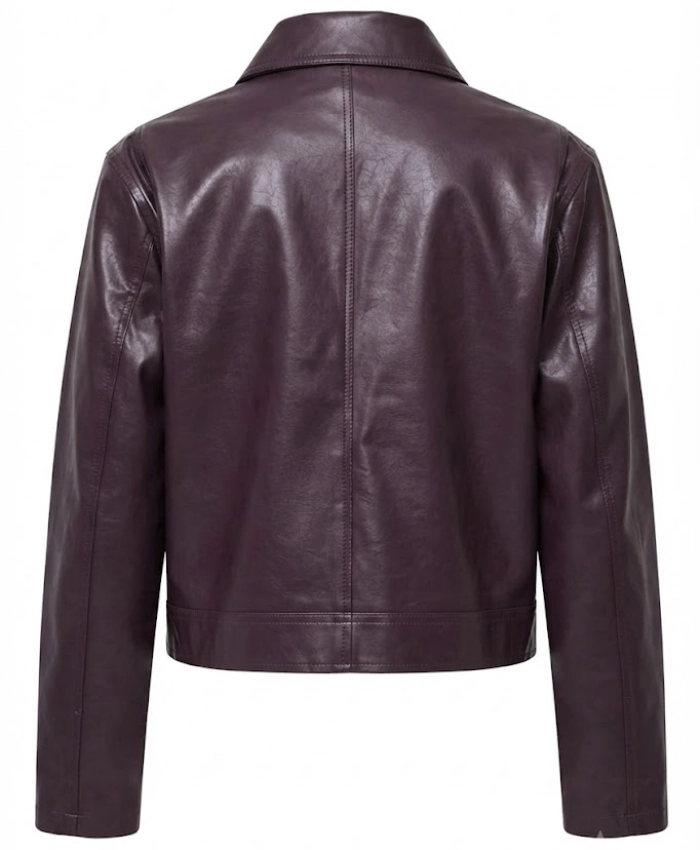 Kayleigh Leather Bomber Jacket