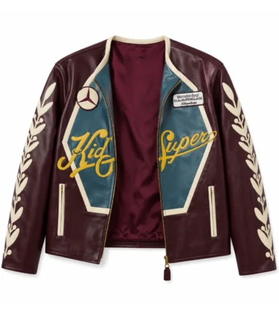 KidSuper x Mercedes Benz Racer Burgundy Jacket