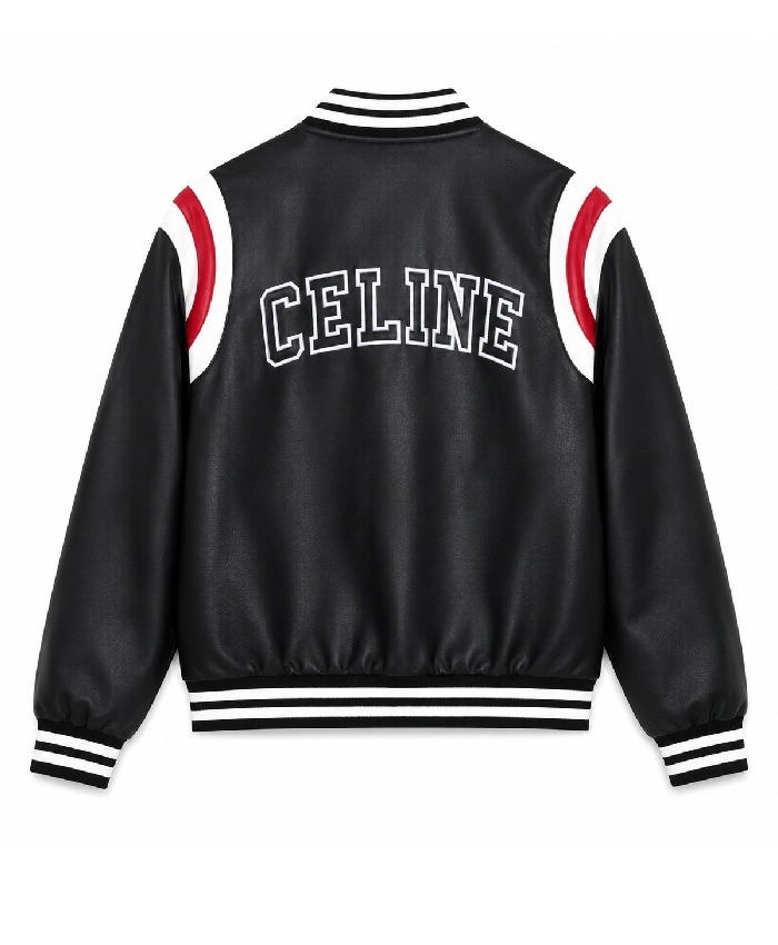 Kim Taehyung Black Satin Varsity Jacket