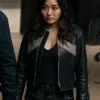 Kimiko The Boys 2026 Karen Fukuhara Black Biker Leather Jacket
