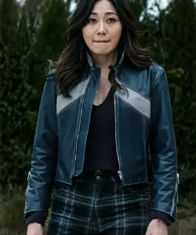 Kimiko The Boys 2026 Karen Fukuhara Black Biker Leather Jacket For Women