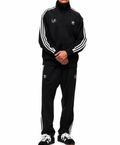 Korn x Adidas Black Sportswear Fleece Tracksuit