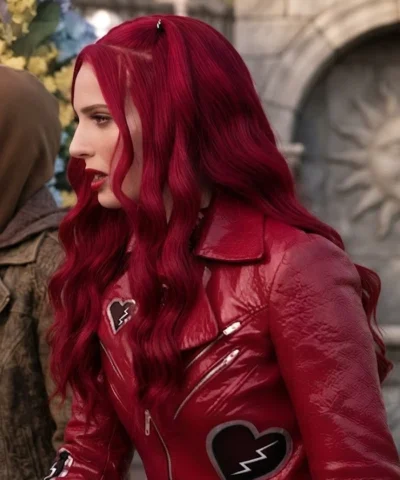 Kylie Cantrall Descendants Wicked Wonderland 2026 Red Cropped Jacket