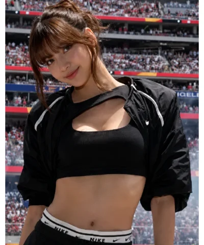 LALALISA Nike Crop Jacket