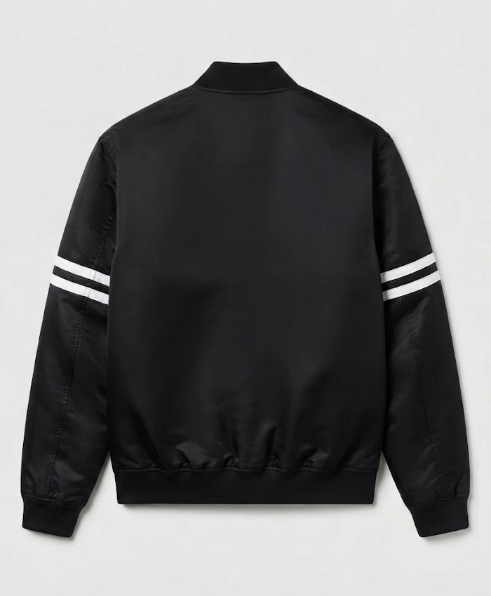 Lacoste Vintage Patch Varsity Black Jacket