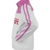 Women Ferrari Pink Leather Racing Jacket