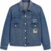 Levis Mexico Football Type II Blue Denim Jacket For Men and Women