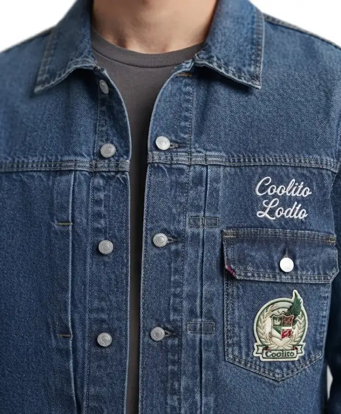 Levis Mexico Football Type II Blue Jacket For Men and Women