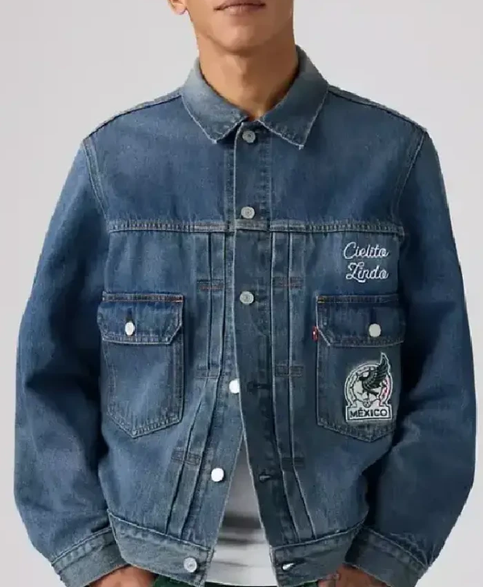 Levis Mexico Football Type II Denim Jacket For Men and Women
