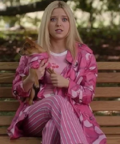 Lexi Minetree Elle 2026 Double Breasted Pink Coat