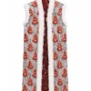 Lily Collins TV Series Emily In Paris S06 Emily Cooper Jacquard Sleeveless Coat