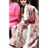 Lily Collins TV Series Emily In Paris S06 Emily Cooper Jacquard Sleeveless Long Coat