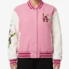 Los Angeles Dodgers Floral Wool Varsity Jacket For Sale