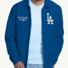 Los Angeles Dodgers Franchise Full Zip Royal Blue Cotton Jacket