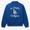 Los Angeles Dodgers Franchise Full Zip Royal Blue Cotton Jacket On Sale