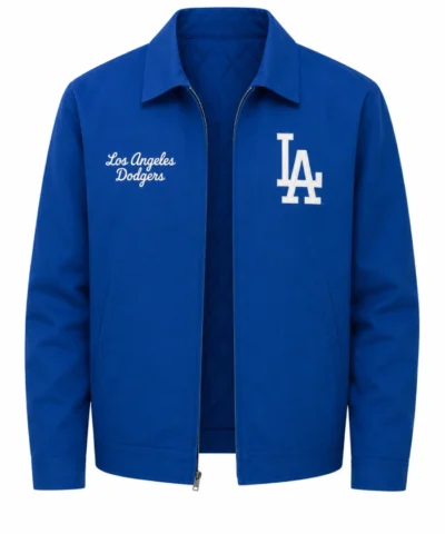 Los Angeles Dodgers Franchise Full Zip Royal Cotton Jacket
