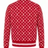 Louis Vuitton x Supreme Leather Monogram Red Jacket