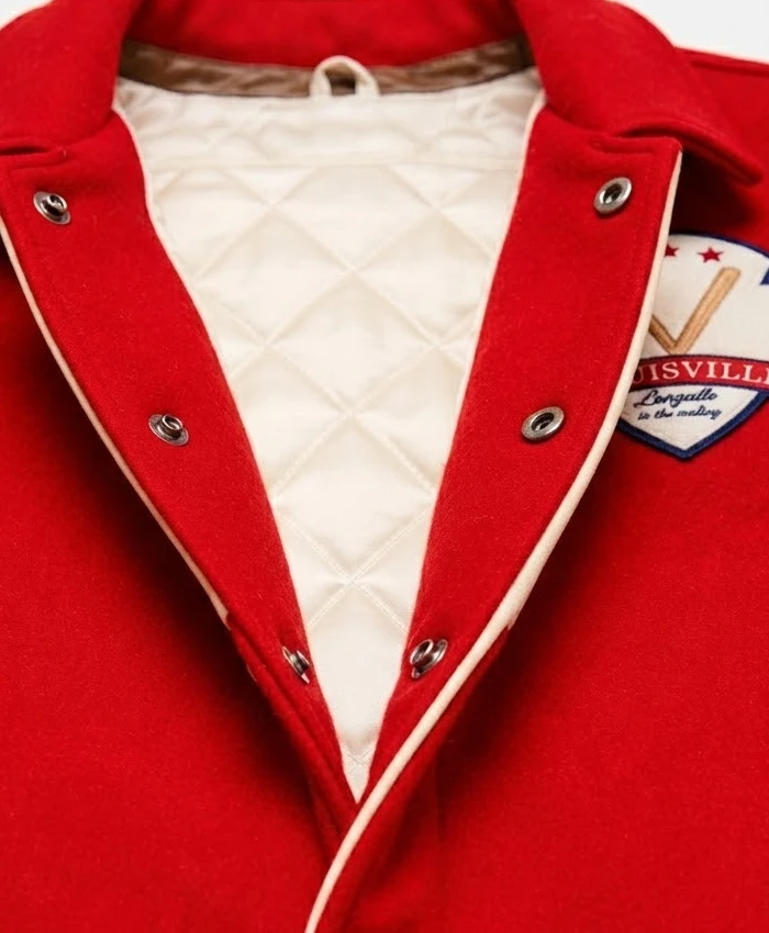 Louisville Slugger 80s Full Snap Red Jacket