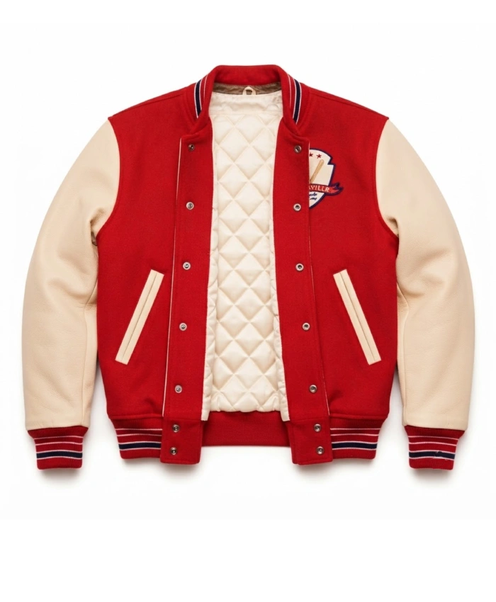 Louisville Slugger 80s Full Snap Varsity Jacket