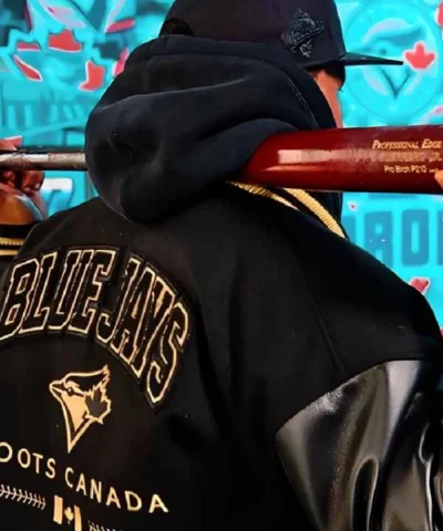Major League Baseball 2026 Opening Day Toronto Blue Jays 50th Anniversary Black Varsity Jacket 
