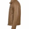 Mens Biker Style Leather Jacket