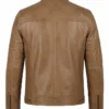 Mens Biker Style Quilted Leather Jacket