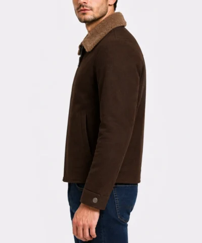 Coffner Brown Shearling Fur Jacket for sale