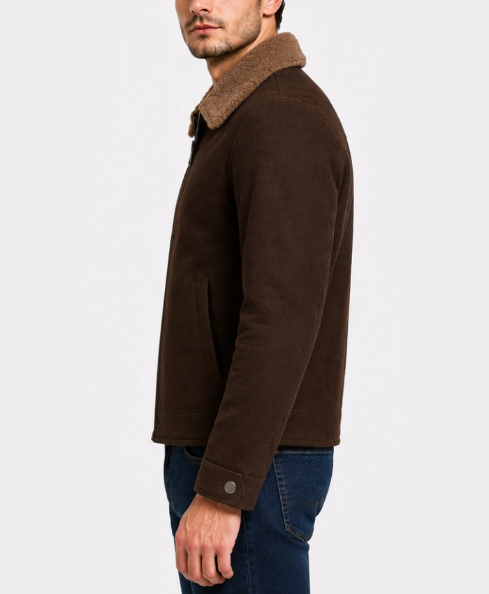 Coffner Brown Shearling Fur Jacket for sale