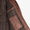 Mens Cognac Brown Biker Style Leather Jacket