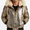 Mens My Lottery Dream Home S19 David Bromstad Puffer Bomber Jacket Front