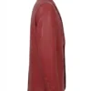 Mens Notch Lapel 2 ButtonsLambskin Leather Blazer