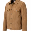 Mens Real Suede Tan Jacket On Sale