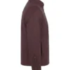 Mens Washed Maroon Cafe Racer Leather Jacket On Sale
