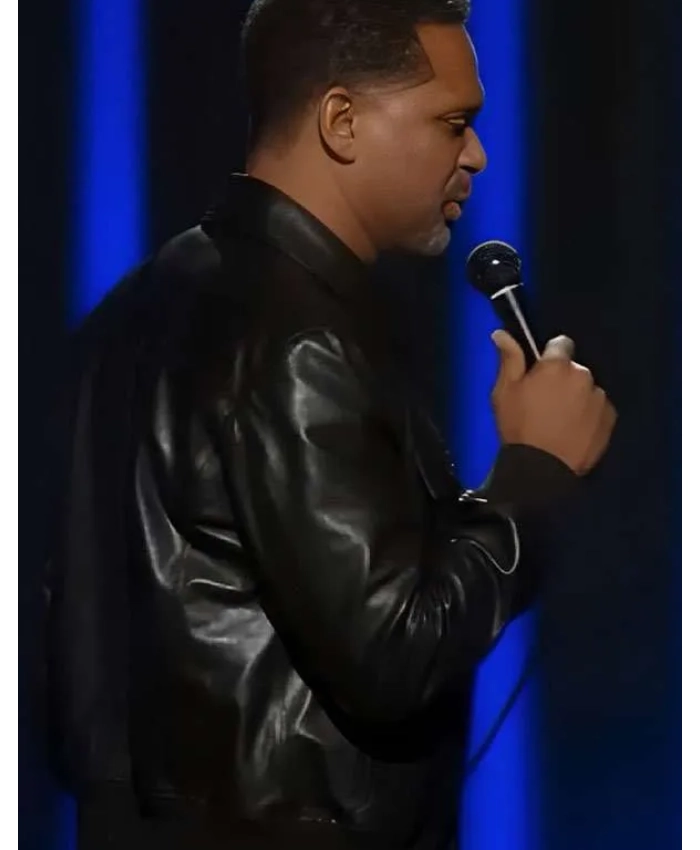 Mike Epps Delusional 2026 Mike Epps Black Bomber Jacket